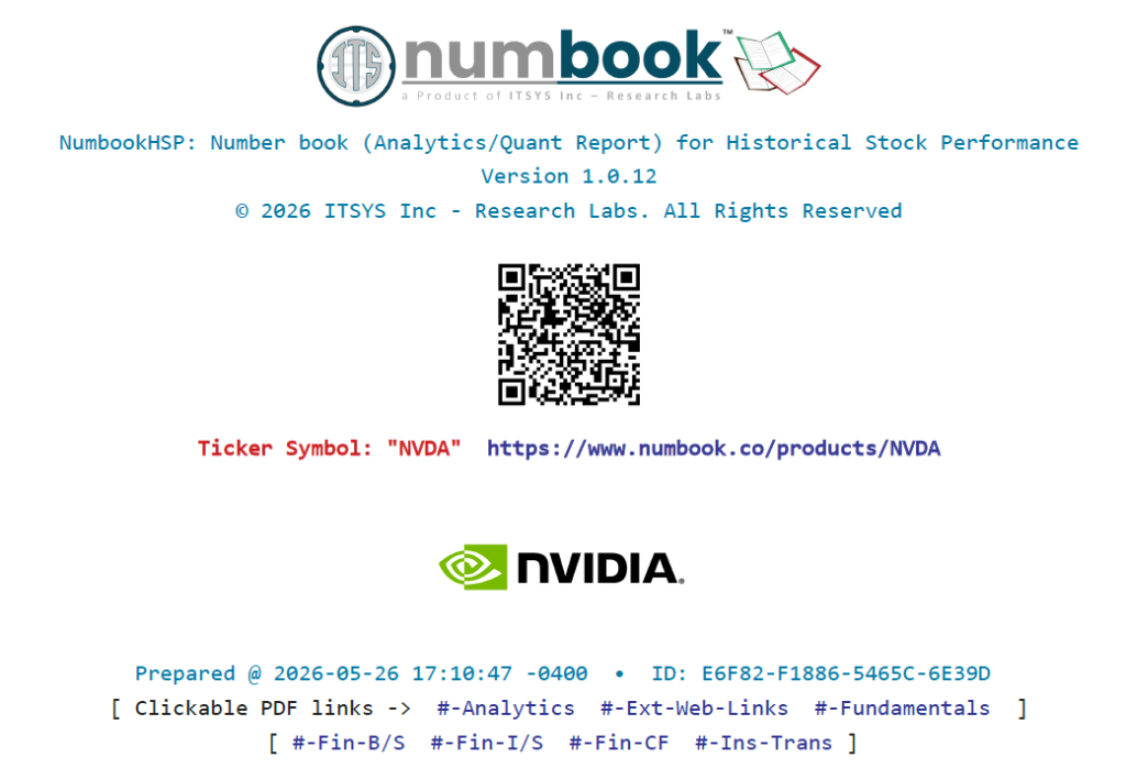 Numbook HSP NVIDIA Analytics Report Cover